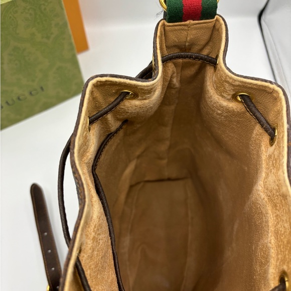 Gucci Leather Vintage Bucket bag Very good condition Brown, Leather - Picture 11 of 15